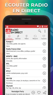 Radio en ligne France Live FM android App screenshot 3